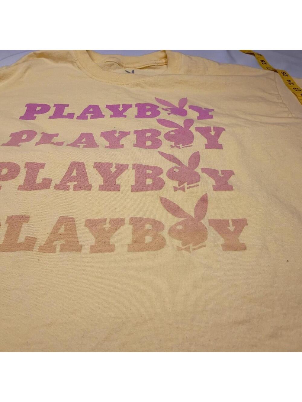 Playboy Women's Yellow and Orange Tshirt